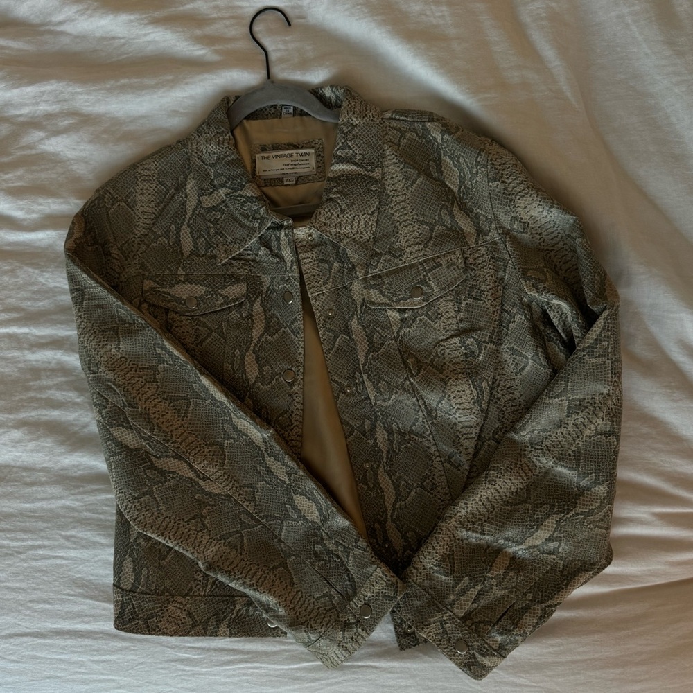 Vintage Genuine Leather ALBERT DUKE Snakeskin Jacket